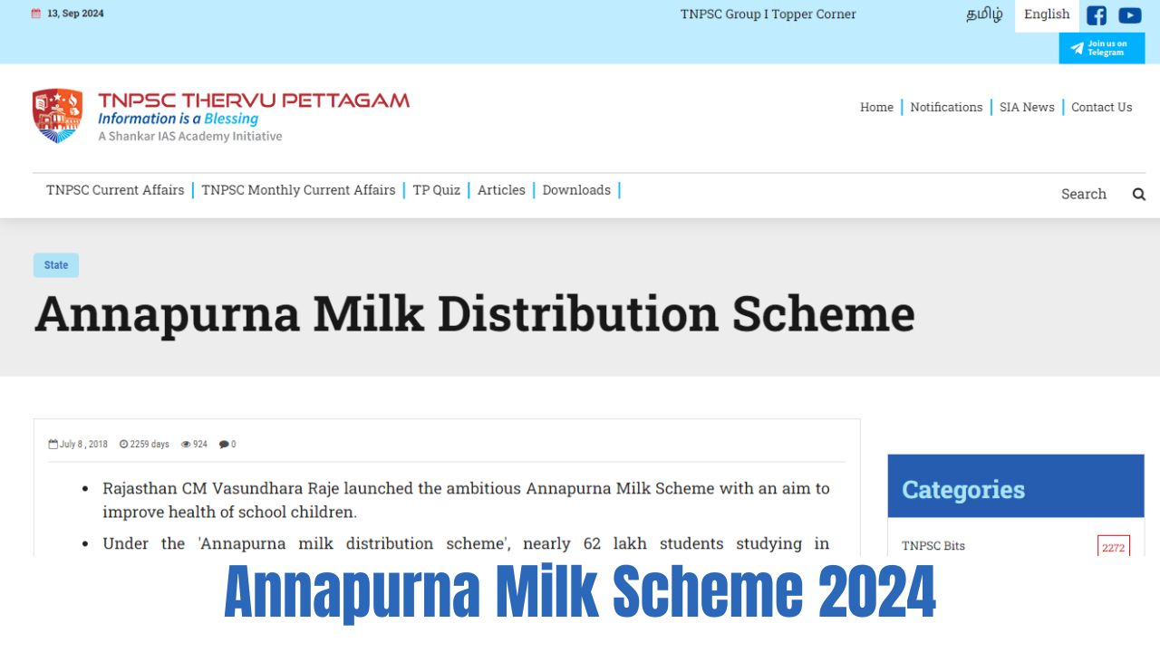 Annapurna Milk Scheme 2024